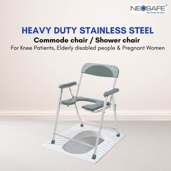 Folding Toilet Chair - Image 2