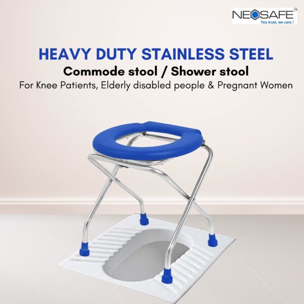Stainless Steel Commode Stool - Image 2