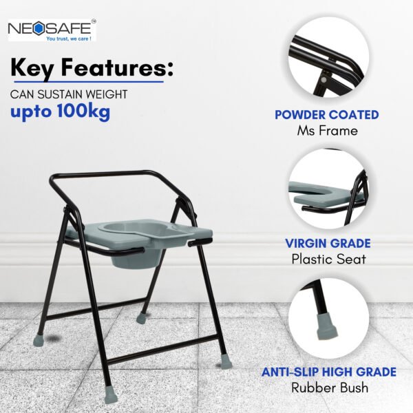 Stainless Steel Commode Chair - Image 3