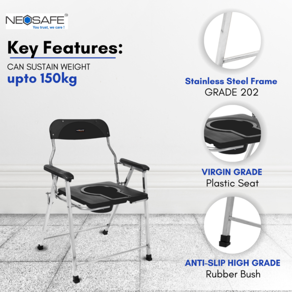 Heavy Duty Commode Chair - Image 3