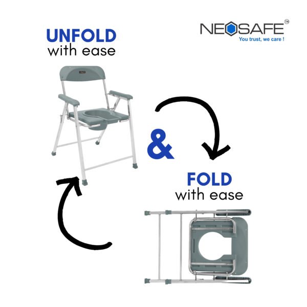 Folding Toilet Chair - Image 4