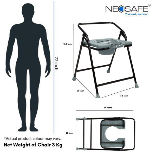 Stainless Steel Commode Chair - Image 5