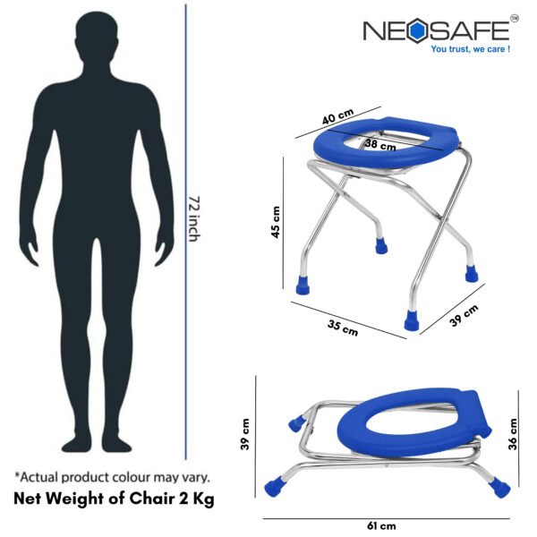 Stainless Steel Commode Stool - Image 6