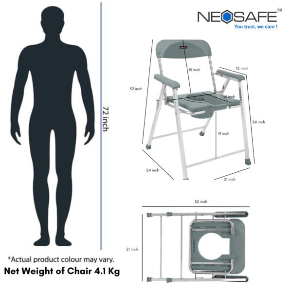 Folding Toilet Chair - Image 5